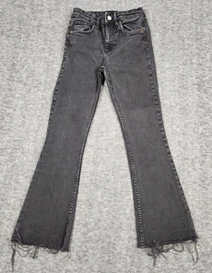 Zara Jeans Mujer 2 Bootcut Elastizado Deshilachado Tobillo Desgastado Rocker Grunge Baddie - Imagen 1 de 18