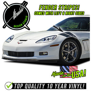 Fender Hash Stripes - Fits 2006 - 2013 C6 Chevy Corvette Grand Sport