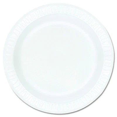 Placa de espuma sin laminar Dart 9PWCR 9 pulgadas blanca (estuche de 500) Foto 1 de 4