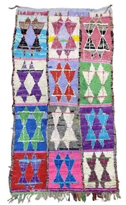 4x8 Moroccan Hand-knotted Area Rug Stylish Bedroom Carpet Unique Decor Rug - Picture 1 of 14