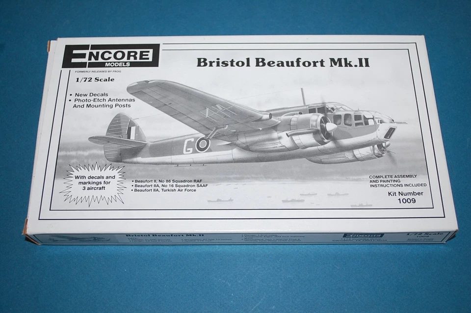 Encore Models 1009 - Bristol Beaufort Mk. II  scala 1/72 - Immagine 1 di 1