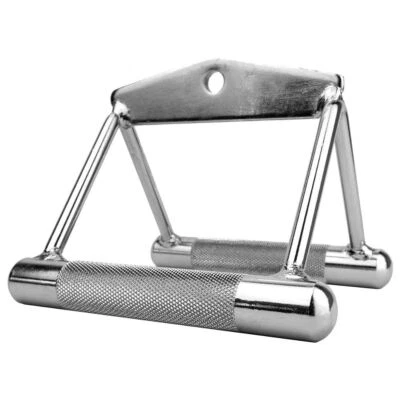 Komodo Triangle Seated Row Bar Cable Crossover V Handle Engraved Grip Attachment - Image 1 of 4