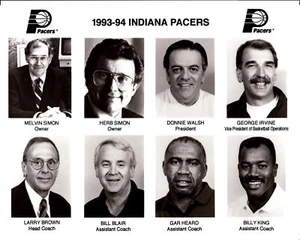 Vintage Press Photo Basketball NBA 1993-94 Indiana Pacers Coaches Larry Brown - Picture 1 of 2