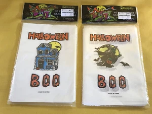 New Old Stock Pack Of 40 Vintage 90’s Halloween Trick Treat Candy Bags Plastic - Picture 1 of 4