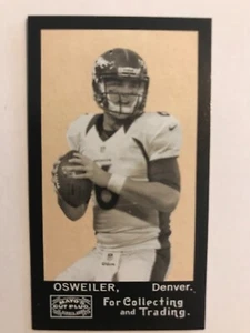 BROCK OSWEILLER 2013 TOPPS ARCHIVI MAI TAGLIO SPINA NERO MINI SCHEDA RC; M-BO - Foto 1 di 5