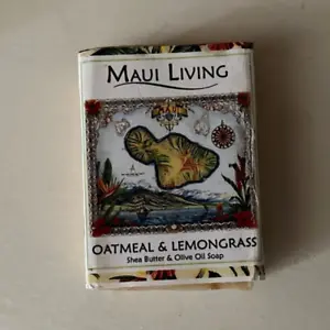 Maui Living Oatmeal & Lemongrass Shea Butter Olive Oil Soap from Hawaii - Picture 1 of 3