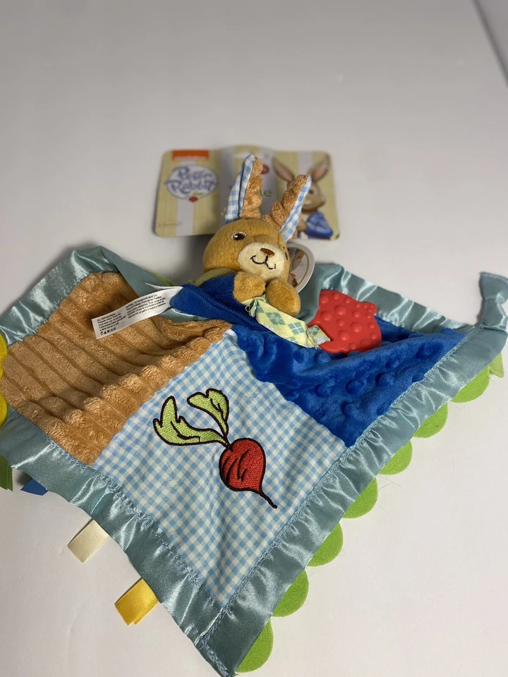 Manta/Lovey de seguridad multicolor Peter Rabbit preferido para niños, dientes 0M+ nuevo con etiquetas Foto 1 de 4