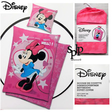 Minnie Disney Duvet Cover+Pillowcase+Clutch Bag Bed 1 Person New