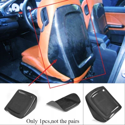 1 peça capa de assento dianteiro brilhante acabamento interior kits de carroceria para BMW E46 M3 fibra de carbono - Imagem 1 de 4