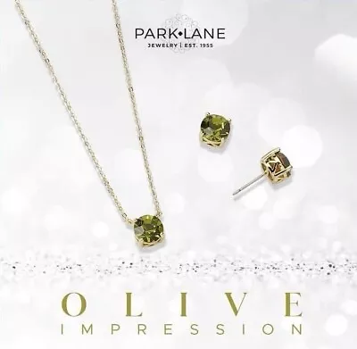 Juego de aretes y collar Park Lane OLIVE Impression Foto 1 de 3