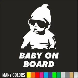 BABY ON BOARD vinyl Decal Sticker funny truck car Hangover Carlos - 14 Colors - Picture 1 of 15