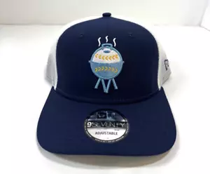 Milwaukee Brewers MLB NE 2024 City Connect Trucker Snapback Hat~Blue/White - Picture 1 of 5