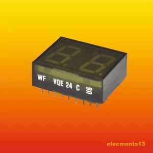 VQE24 C WF RFT PANTALLA LED DOS DÍGITOS 7 SEGMENTOS MÓDULO LCD ÁNODO COMÚN ~ TLG325 - Imagen 1 de 3