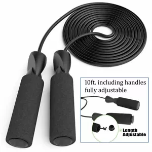 Corda da Salto con Cuscinetti a Sfera Rapid Standard Speed Jump Rope PVC Cavo Nero - Foto 1 di 1