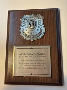 TARGA PREGHIERA POLIZIOTTO - Foto 1 di 7
