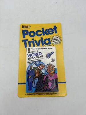 Según Professor Hoyle’s Serie 4 World Trivia Juego de Cartas 1984 - Nuevo Precintado Foto 1 de 4