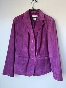 Preston York Wildledermantel Damen Gr. M Rosa Lila 100% Leder Top Zustand - Bild 1 von 6