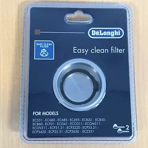 Delonghi Genuine 2 Cup 61.5mm Easy Clean Filter Basket - EC331, EC680 (DLSC401) - Picture 1 of 6