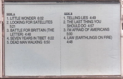 david bowie earthling cassette promo - Image 1 of 2