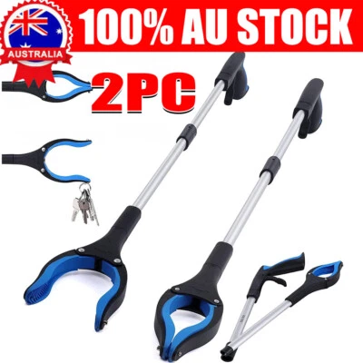 2x 32" Long Reach Pick Up Grabber Tool Folding Litter Picker Disability Aid Clip - image 1 of 4