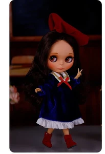 Muñeca Desnuda 12" Blythe Factory Piel Negra Cara Mate Marrón Pelo Largo Rizado Trendro - Imagen 1 de 24