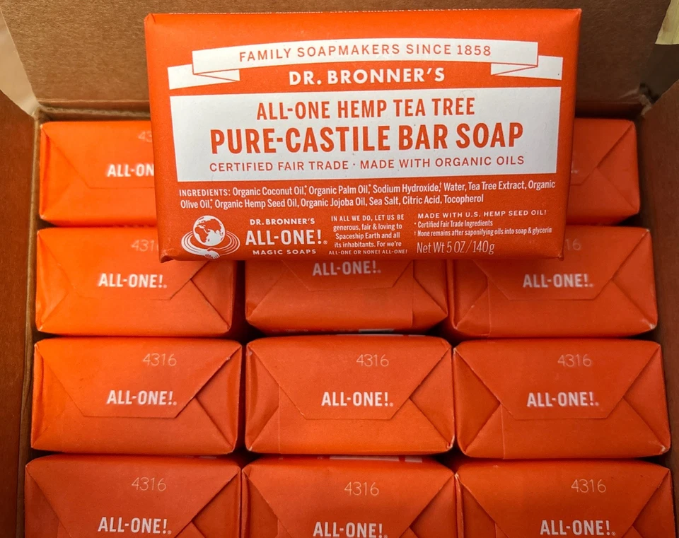 Dr. Bronner's Magic Soaps Pure-Castile Soap, All-One Hemp Tea Tree, 5 oz