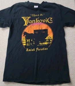 VintageWeird Al Yankovic Amish Paradise 2 Sided Graphic Band Tee Men Size Medium - Picture 1 of 6