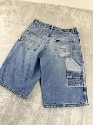 FUBU Denim Shorts Mens 34 Blue Carpenter Baggy Loose Fit Y2K Streetwear JORTS - Image 1 of 4