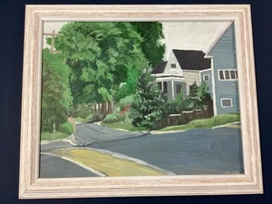 Massachusetts Artist Susan Baker Landscape Oil 20"x 16" Canvas - Picture 1 of 11