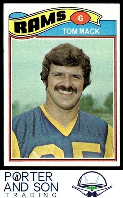 Tom Mack 1977 Topps #265 Los Angeles Rams - Image 1 of 2