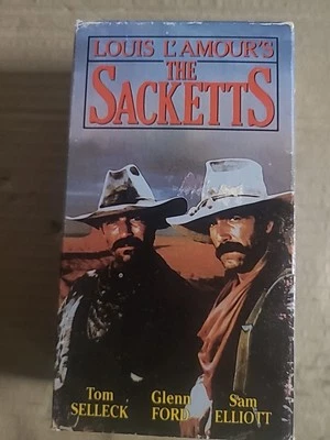 The Sacketts Louis L'Amours VHS 1979 2 Tape Feature.  Pre Owned  - Image 1 of 3