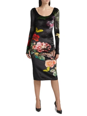 Alice + Olivia Delora Midi Dress in Secret Garden Size:6 $395 NWT - Image 1 of 4