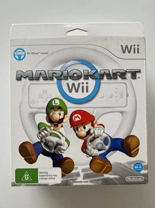 Mariokart Wii and Steering Wheels Bundle Wii Brand New PAL - Picture 1 of 11