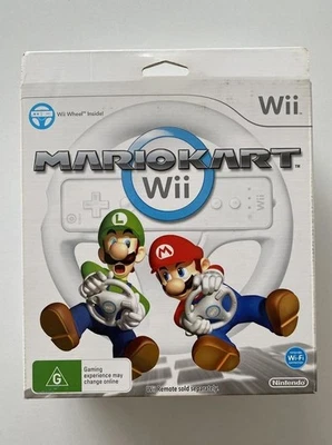 Mariokart Wii and Steering Wheels Bundle Wii Brand New PAL - Image 1 of 4
