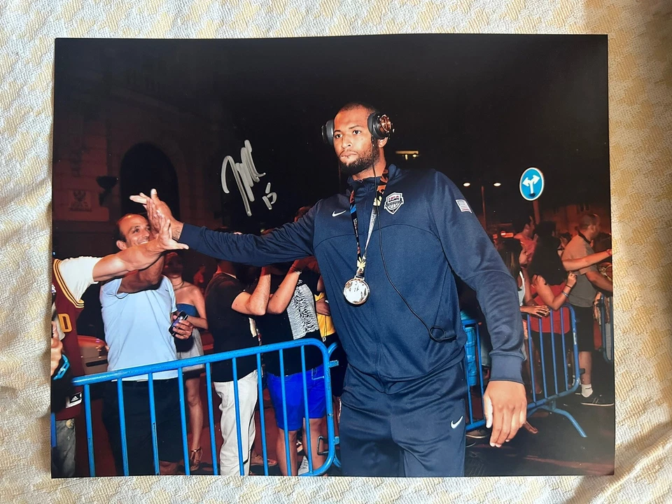 Demarcus Cousins Firmado 11 X 14 Fiba Medalla de Oro Reyes Pelicanos Cohetes Guerreros Foto 1 de 1