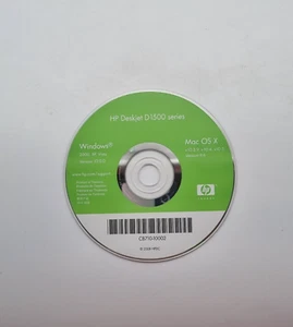 HP Deskjet D1500 Series Driver Software CD - Windows XP, Vista, 2000, MAC OS X - Picture 1 of 2