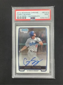 2012 Bowman Chrome Draft 1st AUTOGRAPH Corey Seager PSA 9 Mint - Picture 1 of 2