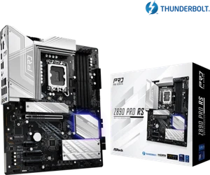 ASRock Z890 PRO RS LGA1851RL-ILM Intel Z890 DDR5 SATA3 USB 3.2 ATX Motherboard - Picture 1 of 6