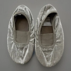 Mädchen, Ballett Gymnastik, Schuhe Silberfarben Glitzer Von H&M Gr.28/29 - Bild 1 von 3