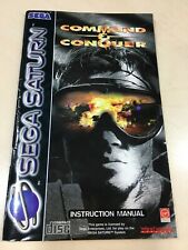 COMMAND AND CONQUER Sega Saturn Instruction Manual Only