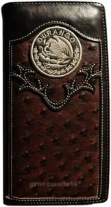 Durango Men Wallet Western Bifold Check Book W071-3 Brown - Picture 1 of 4