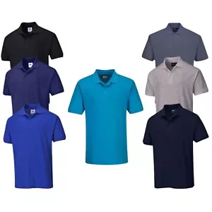 Portwest B210 Naples Polo Shirt Polycotton Comfort Durable Work Comfortable Wear - Picture 1 of 18