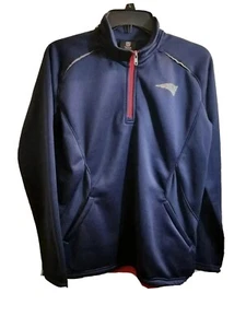 New England Patriots Youth Sz Large 14 16 NFL 1/4 Zip Pullover Sweatshirt NEW - Picture 1 of 8