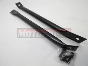 Barras de soporte de radiador negras con pernos para Chevy Camaro Z-28 Street Rod 1970-81 - Imagen 1 de 3