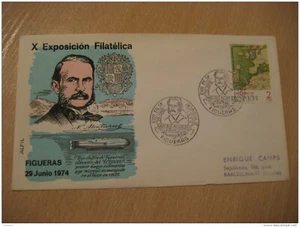 FIGUERAS Figueres 1974 Ictineo Monturiol Submarine Submarines U-Boot Sous-marin - Imagen 1 de 1