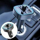Neu Bluetooth 5.0 FM Transmitter Auto Freisprecheinrichtung mit 2 USB~Ports