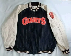 VTG RARE MITCHELL NESS SAN FRANCISCO GIANTS FULL ZIPP BOMBER STYLE JACKET XXL - Picture 1 of 16