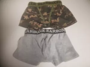 Build A Bear 2 Pair Boxer Shorts BearBoxers Underwear Gray Camouflage Camo - Picture 1 of 1