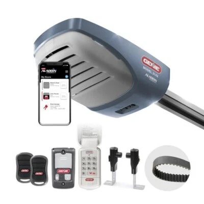 1 1/2 HPc Belt Drive Smart Garage Door Opener Smart WiFi 140V Light DC Motor - Image 1 of 4