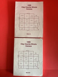 Clay County Illinois 1900 Genealogy Books Census Paperback Family History - Bild 1 von 7